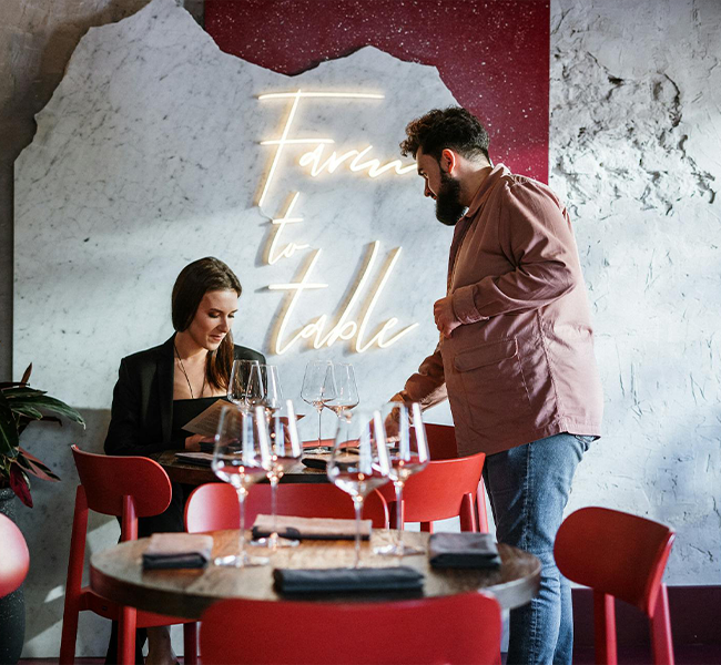 Restaurant Moderne, un Lieu chic et décontracté